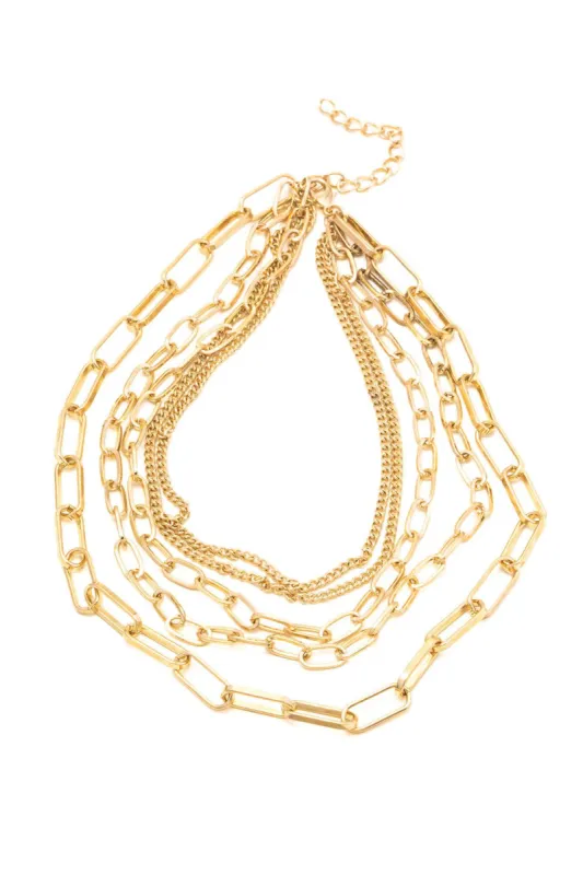 Layered Chain Necklace sold by Micas