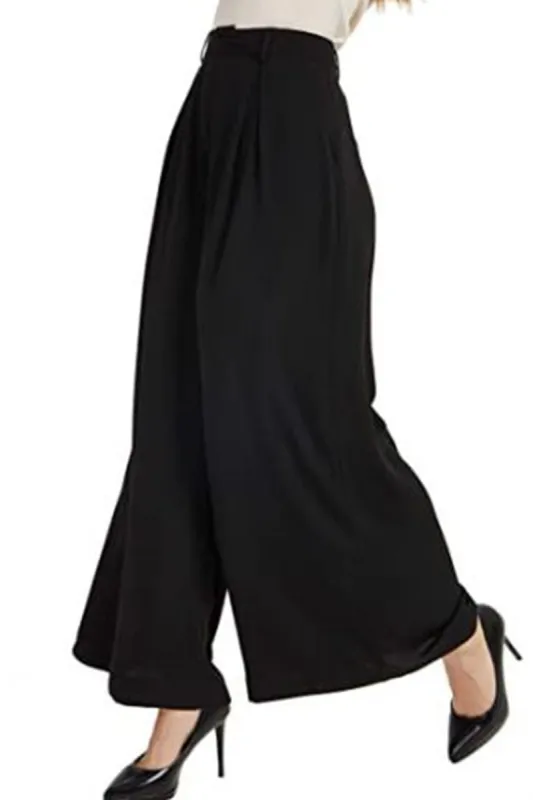 Solid Ruched Wide Leg Pants sold by Micas