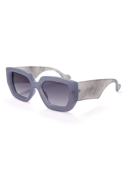 Square Sunglasses With Printed Temples sold by Micas