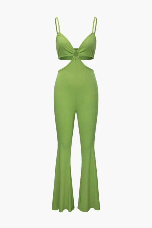 V-neck Cut Out Jumpsuit sold by Micas