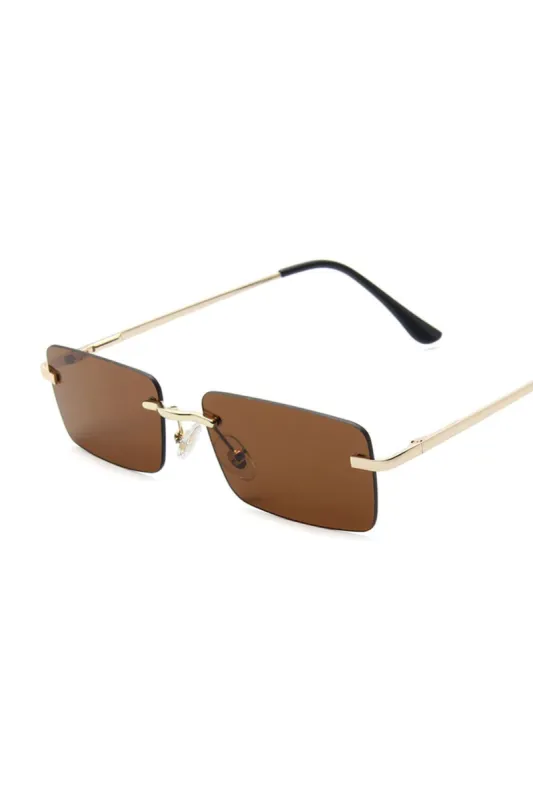 Square Rimless Sunglasses sold by Micas