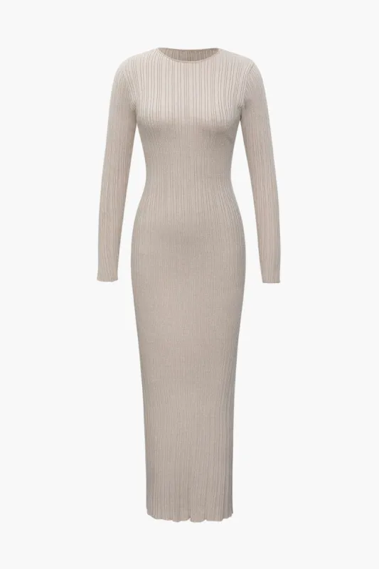Textured Long Sleeve Knit Maxi Dress sold by Micas