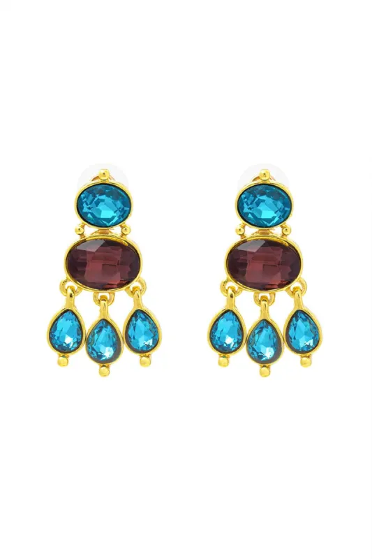 Crystal Drop Earrings sold by Micas