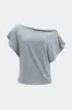 Asymmetrical Top And Barrel Pants Set sold by Micas
