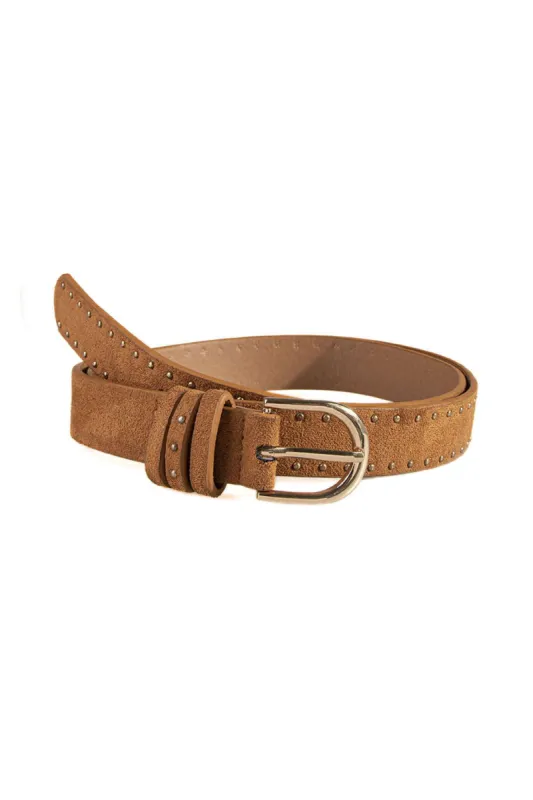 Faux Suede Studded Belt sold by Micas