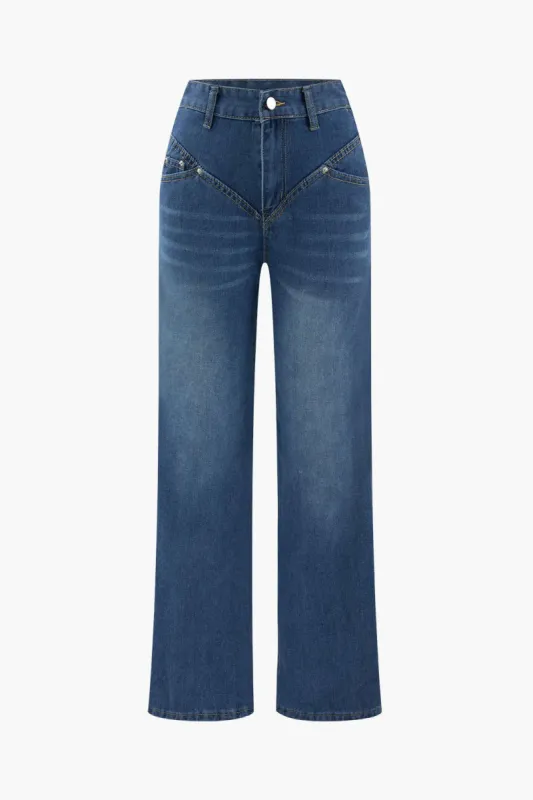 Ombre Seamed Front Jeans sold by Micas