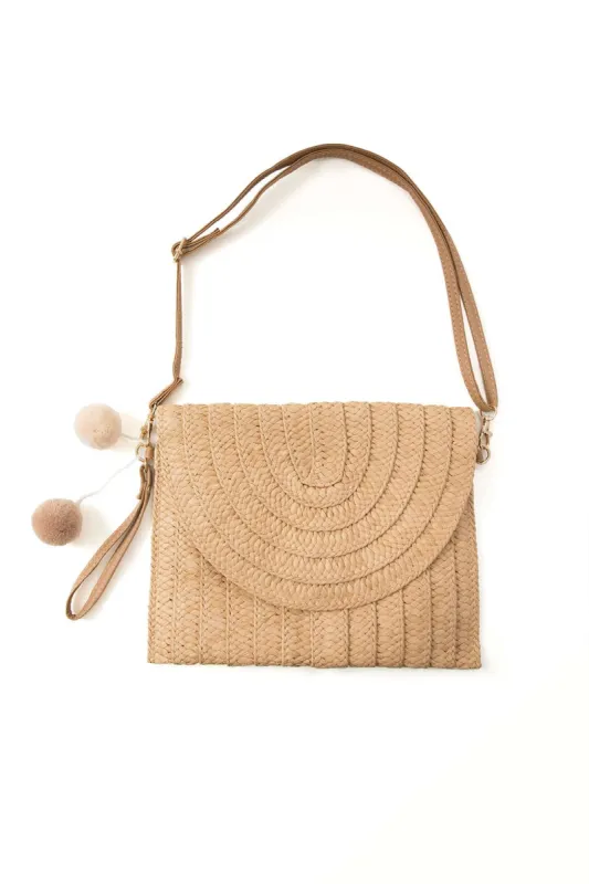 Braided Straw Clutch Bag sold by Micas