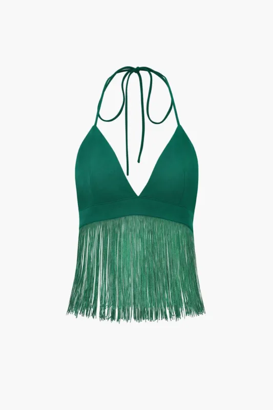 Fringe Halter Cami Top sold by Micas