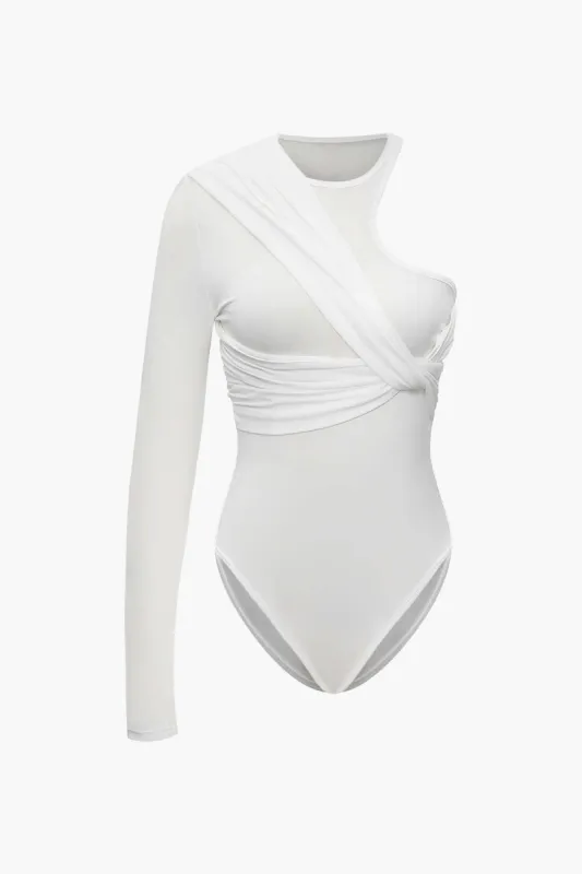 Asymmetric Knotted Bodysuit sold by Micas