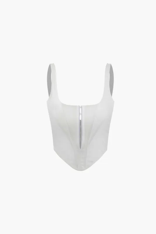 U-neck Hook And Eye Corset Top sold by Micas