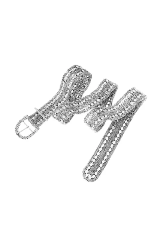 Shiny Rhinestone Belt sold by Micas