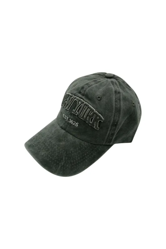 New York Embroidery Washed Baseball Cap sold by Micas