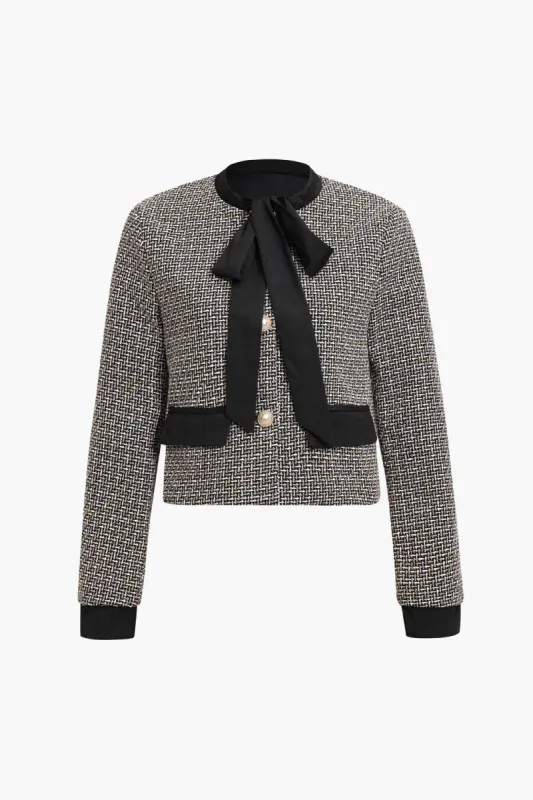 Bow Tie Textured Top sold by Micas