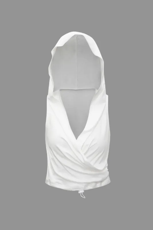 Hooded Cowl Neck Tank Top sold by Micas