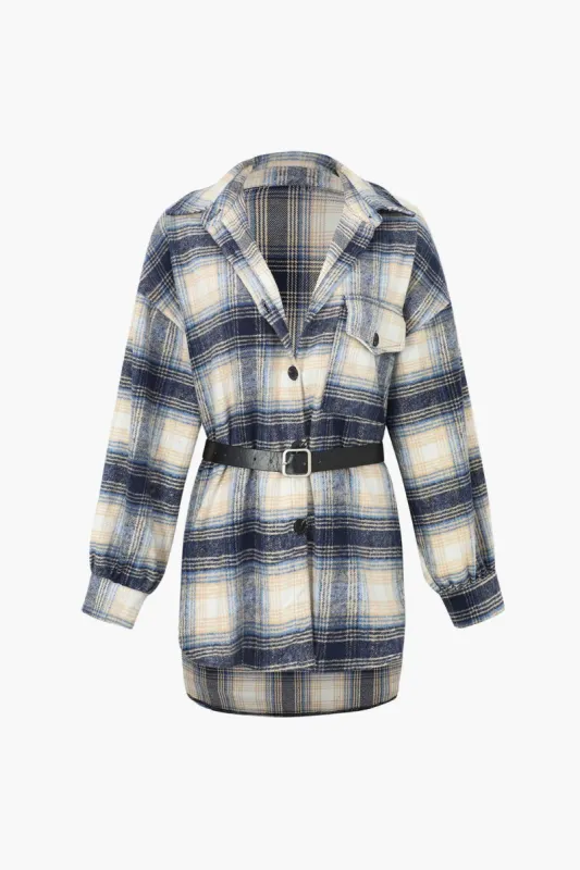 Checkered Jacket With Belt sold by Micas