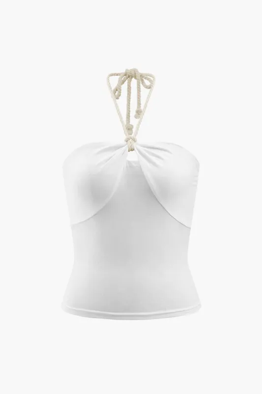 Rope Halter Strap Tube Top sold by Micas