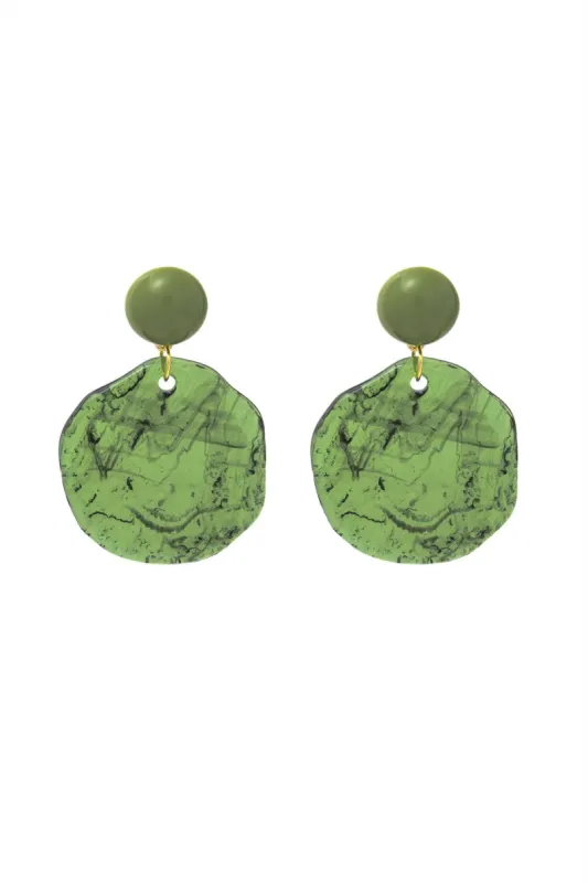 Smudged Acrylic Drop Earrings sold by Micas