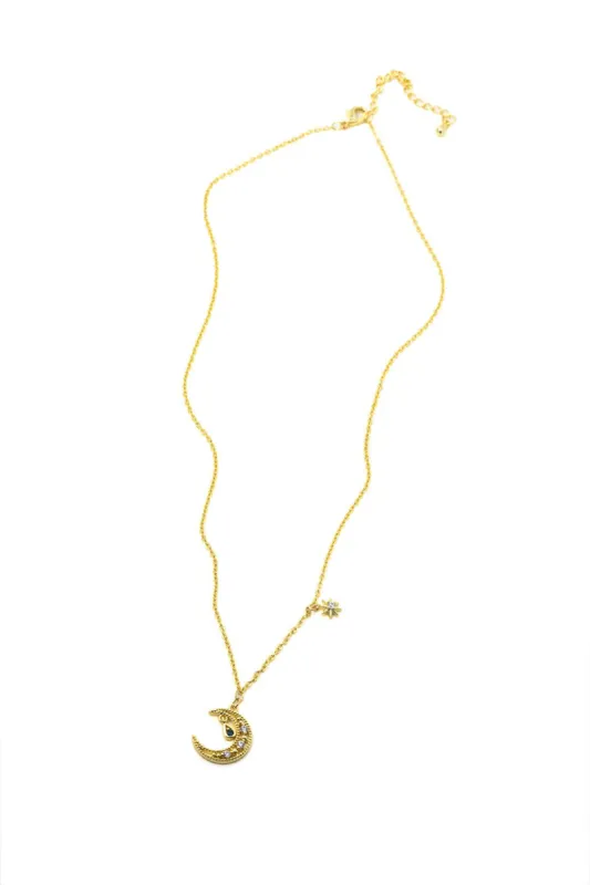 Moon Pendant Necklace sold by Micas