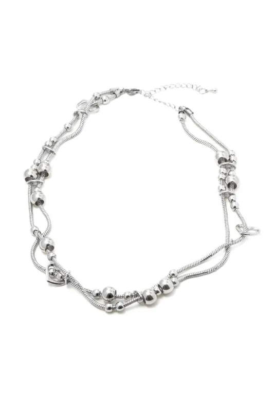 Ball Beads Double Layer Necklace sold by Micas
