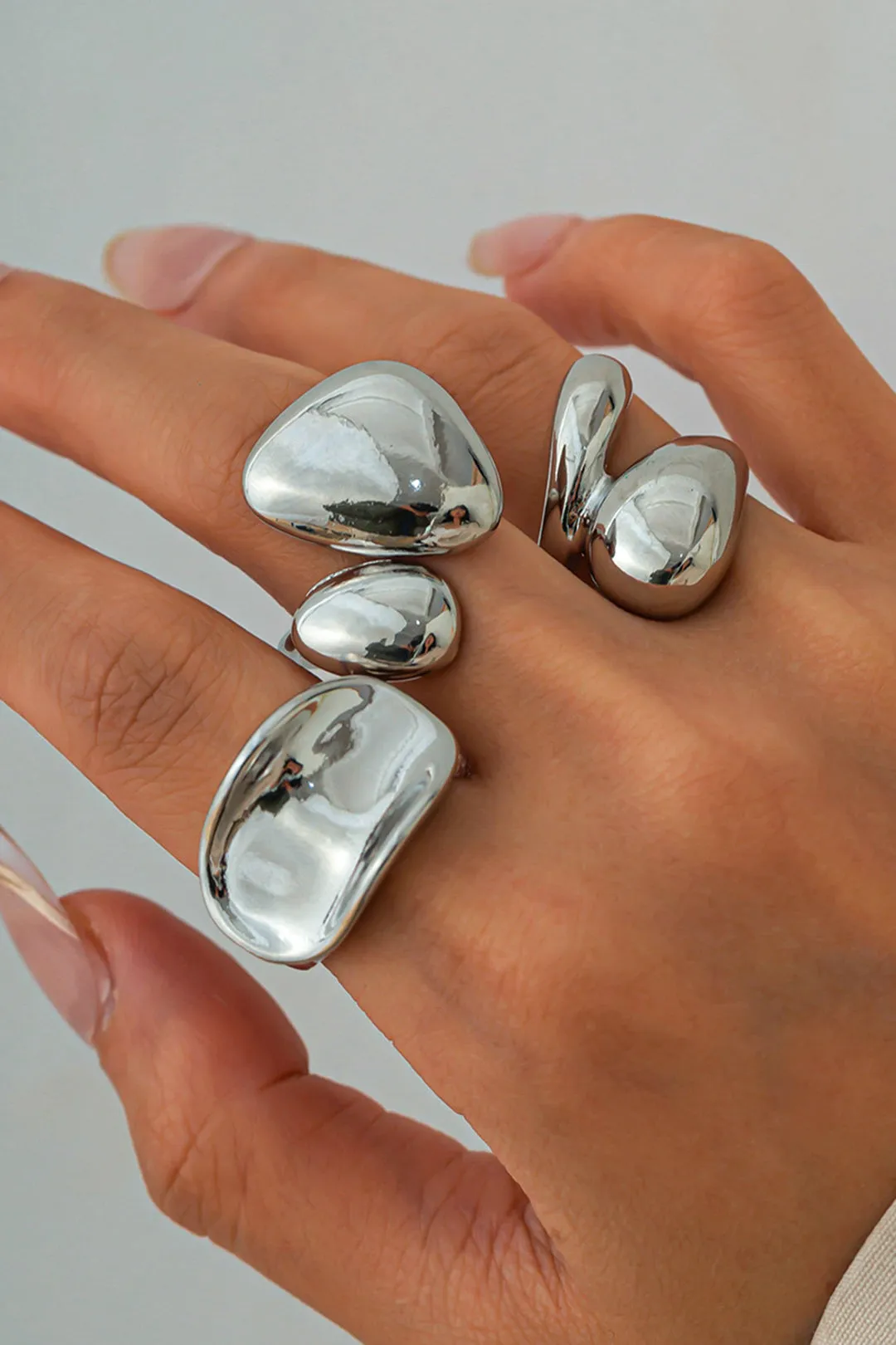 Metal Irregular Rings sold by Micas product image thumbnail 5
