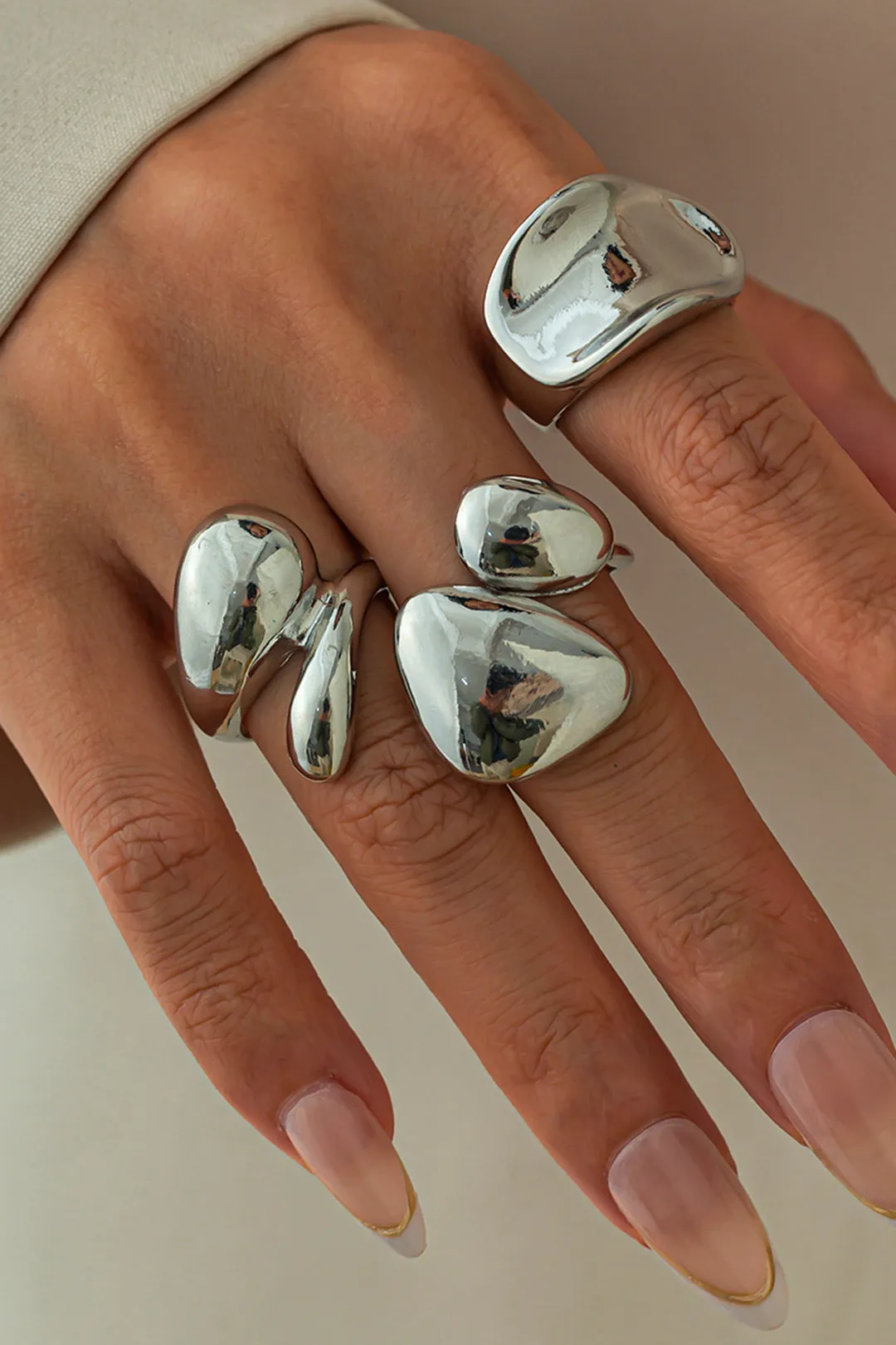 Metal Irregular Rings sold by Micas product image thumbnail 4