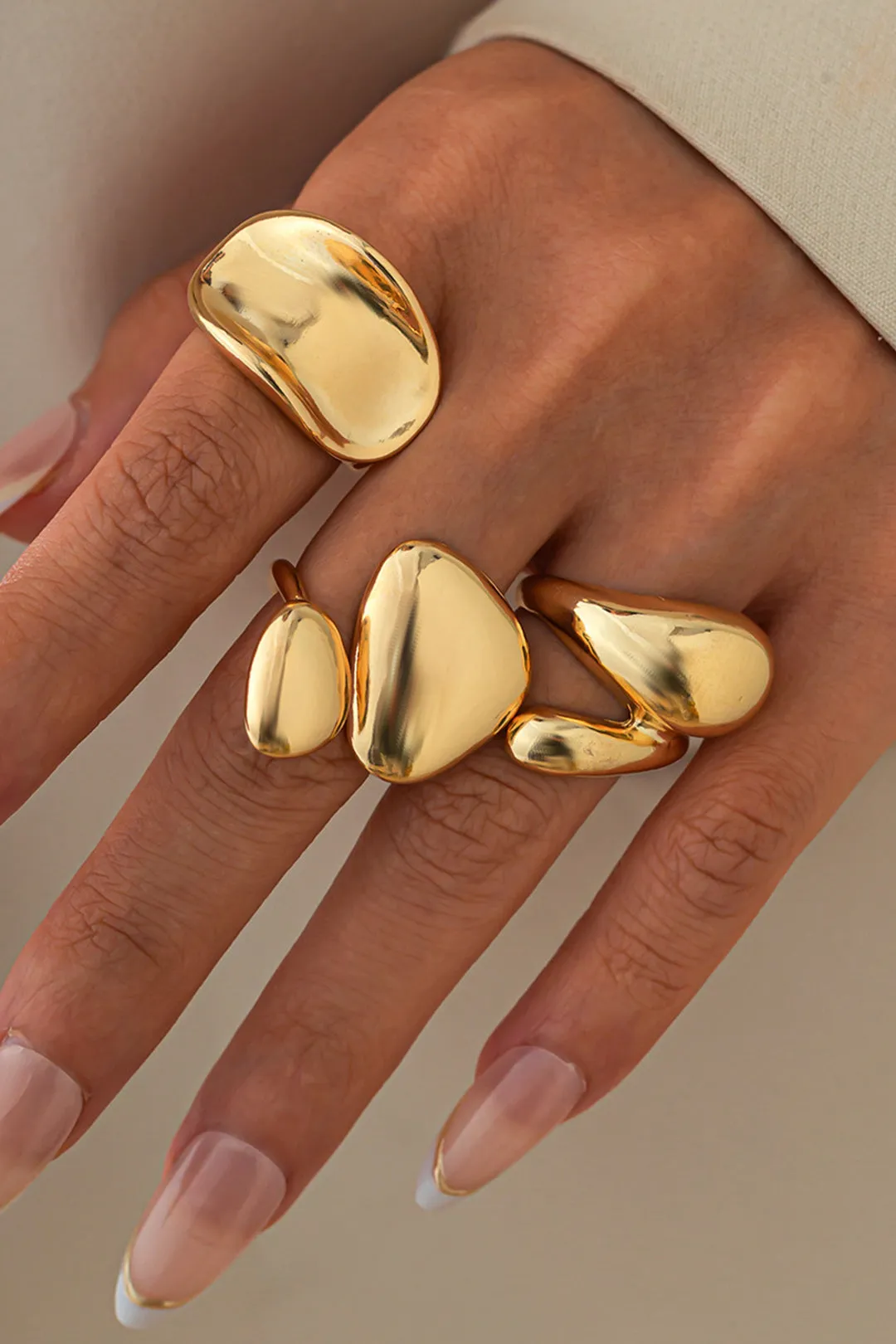 Metal Irregular Rings sold by Micas product image thumbnail 3