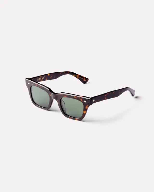Stereo - Tortoise Polished / Green Polarized sold by Epokhe