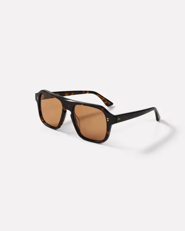 Pano Sunglasses - Dark Tortoise Polished / Brown sold by Epokhe
