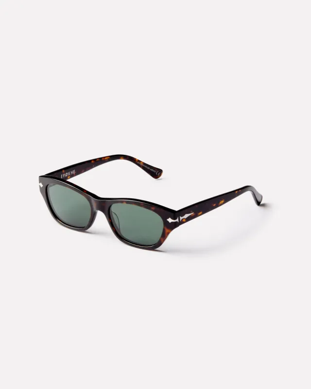 Frequency - Tortoise Polished / Green Polarized sold by Epokhe