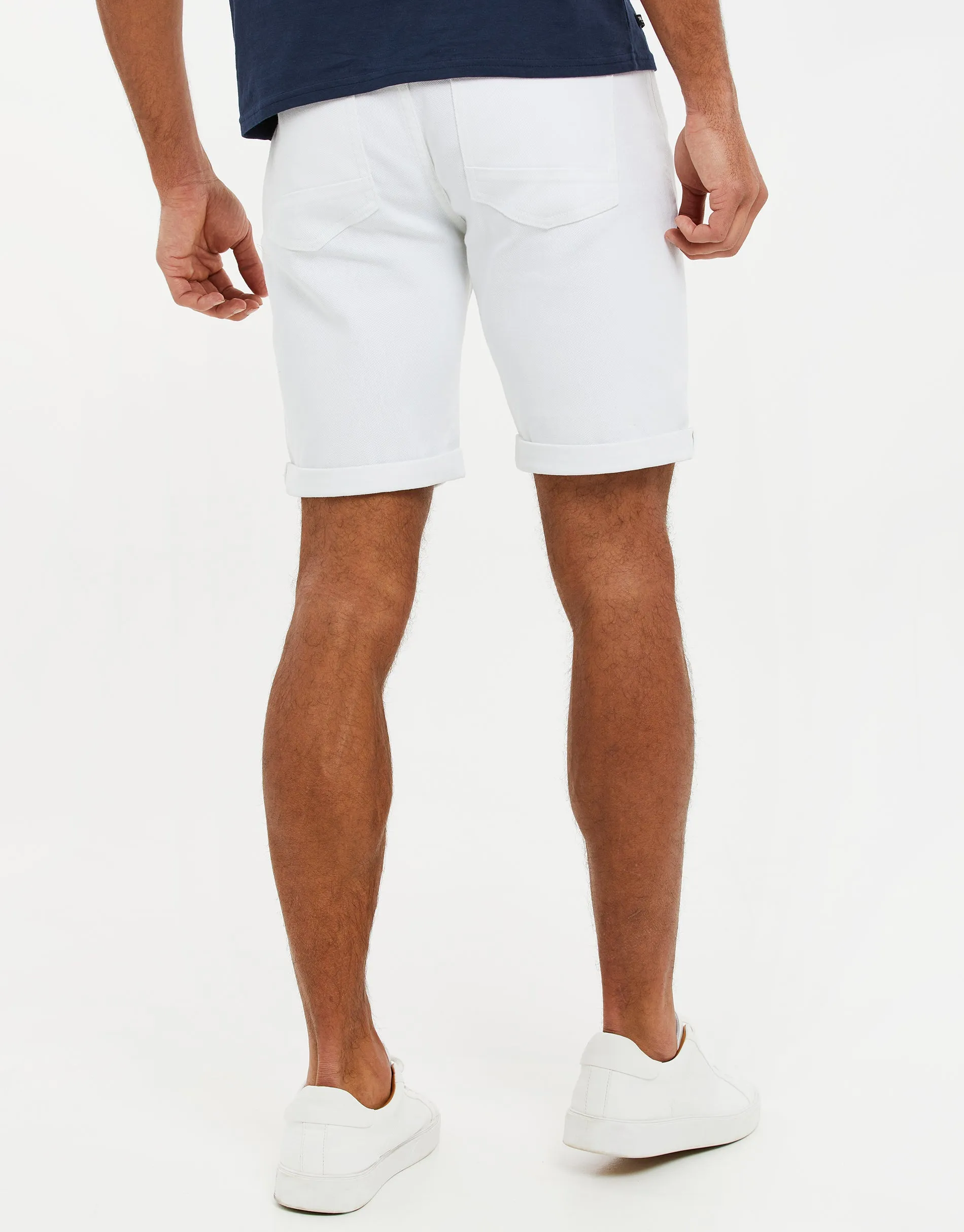 Men's White Chino Shorts sold by Threadbare product image thumbnail 2