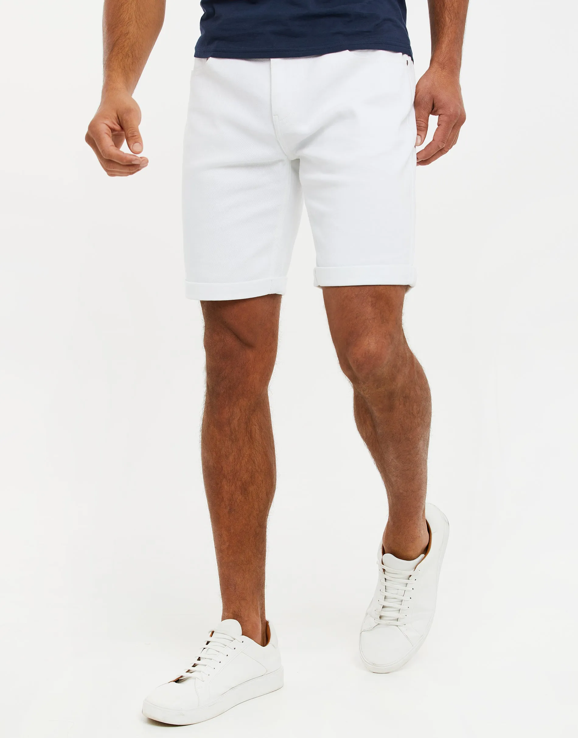 Men's White Chino Shorts sold by Threadbare