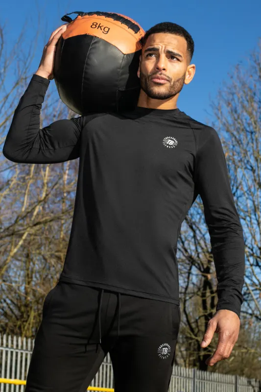 Men's Black Stretch Gym T-Shirt sold by Threadbare