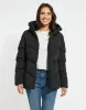 Women's Black Funnel Neck Padded Jacket sold by Threadbare