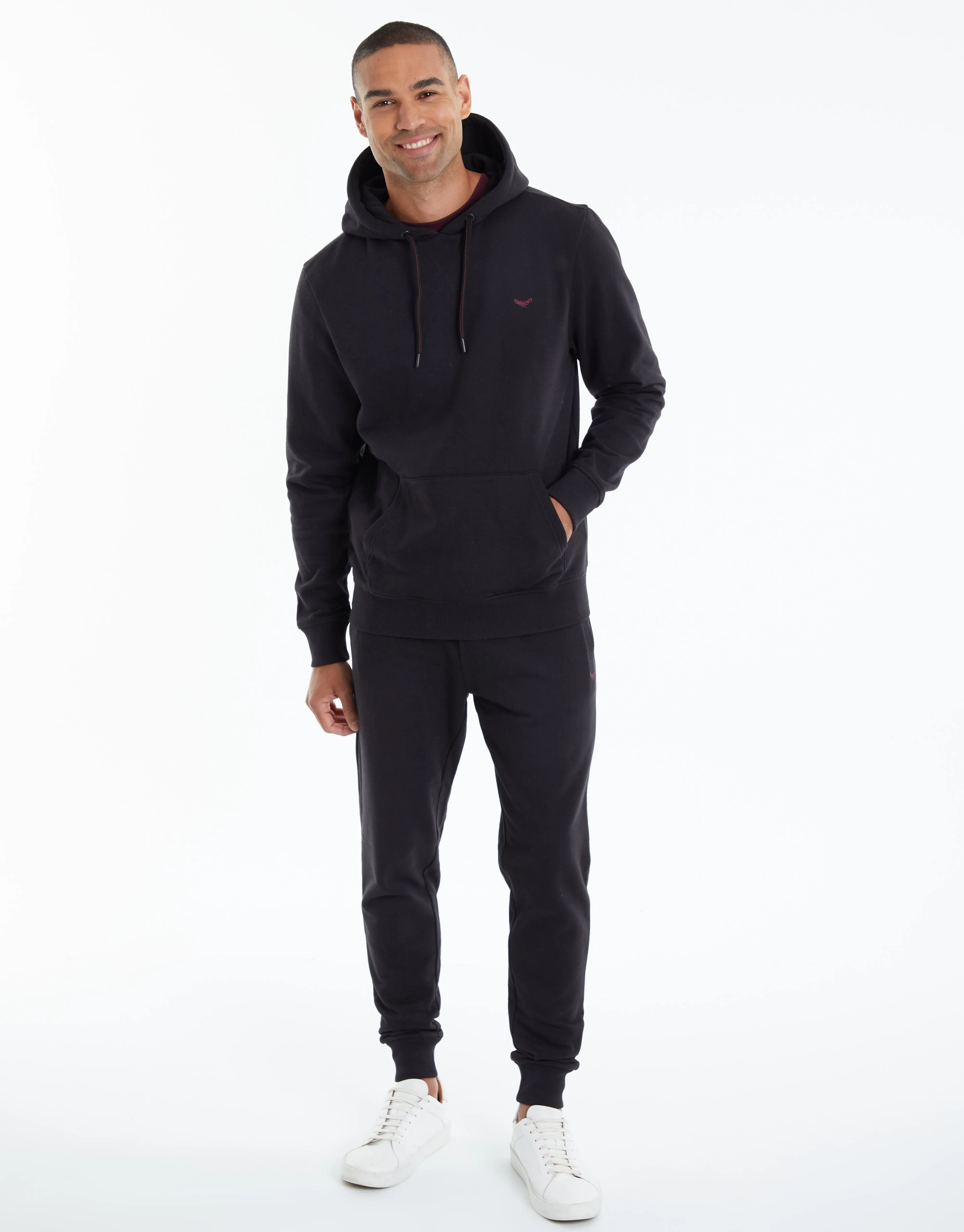 Overhead Hoodie in Black sold by Threadbare product image thumbnail 3