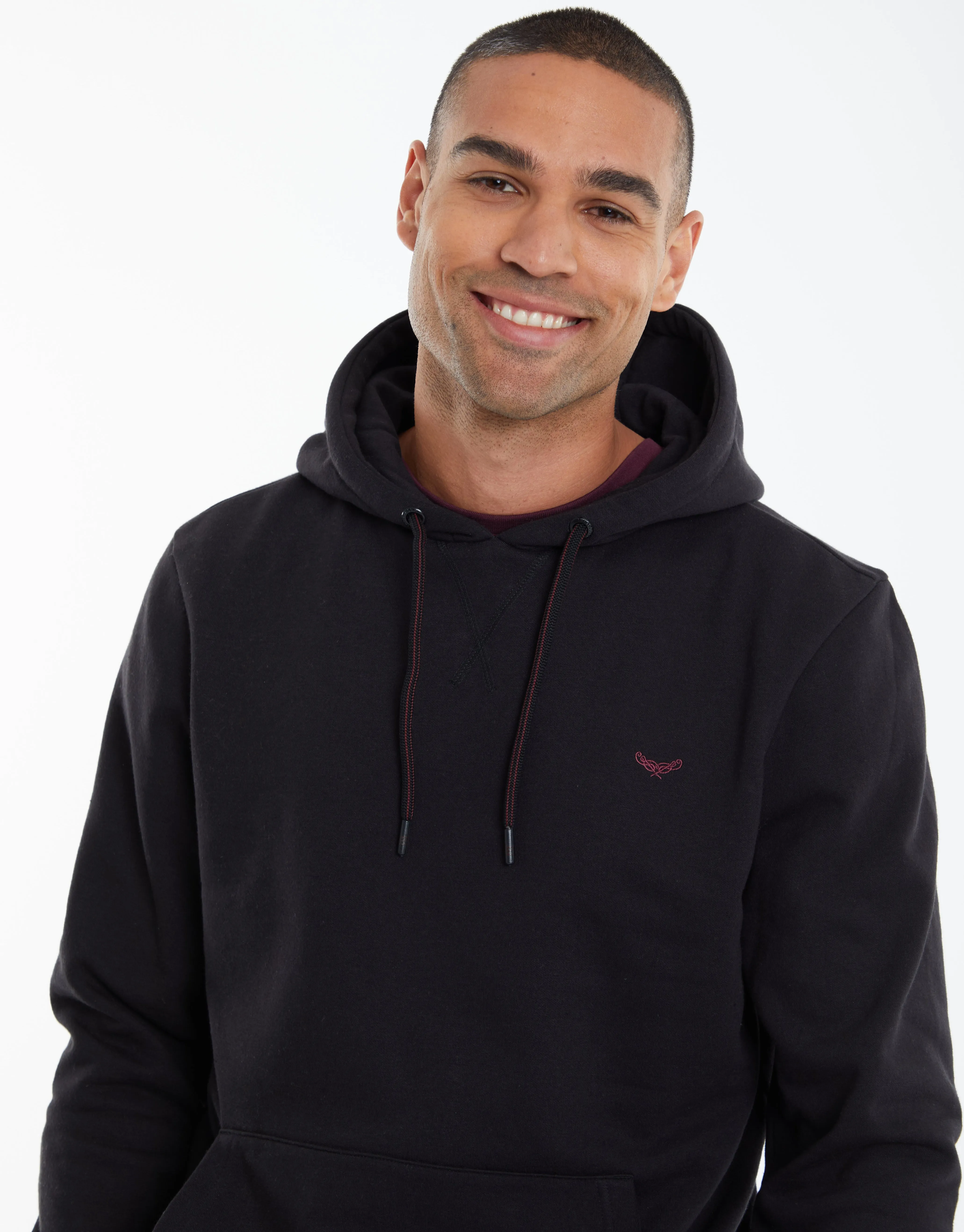 Overhead Hoodie in Black sold by Threadbare product image thumbnail 4