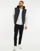 Men's Black Padded Hooded Gilet sold by Threadbare