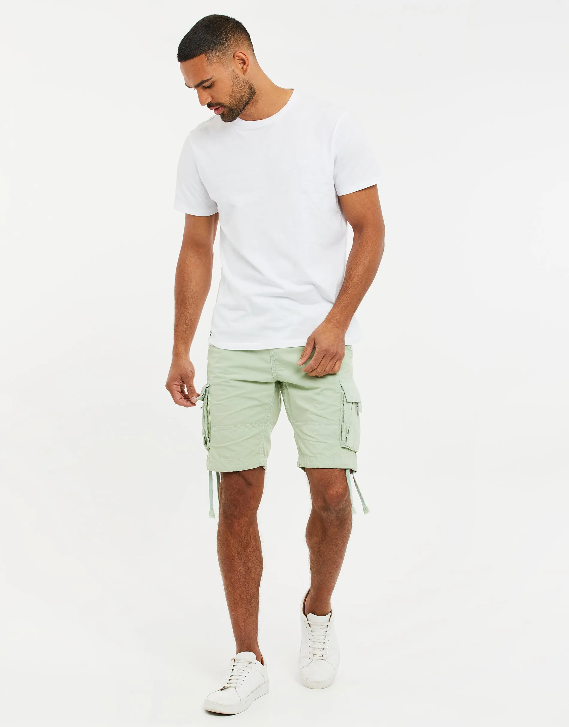 Men's Sage Cargo Shorts sold by Threadbare product image thumbnail 3