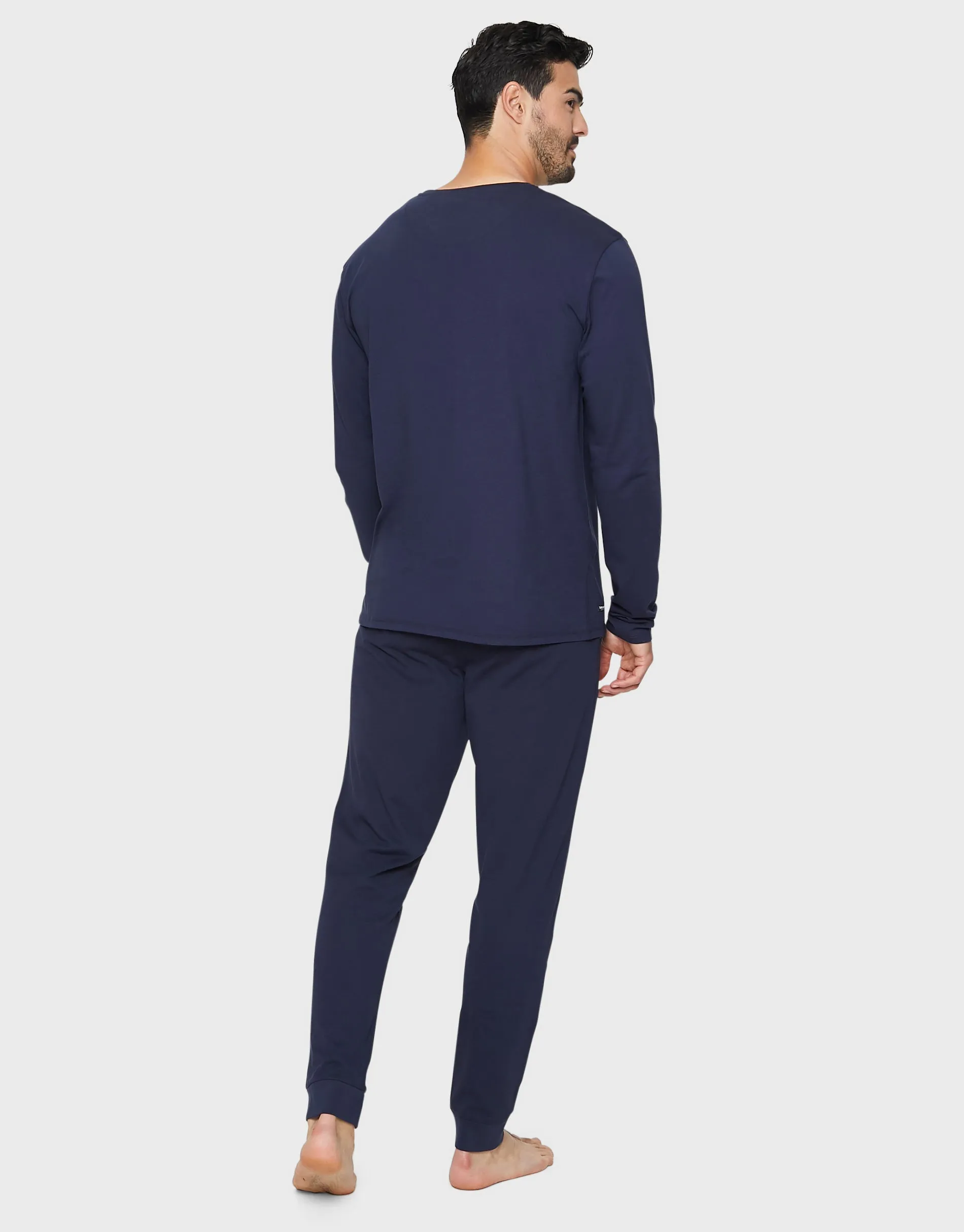 Men's Navy Pyjama Joggers & T-Shirt (2-Piece Set) sold by Threadbare product image thumbnail 2