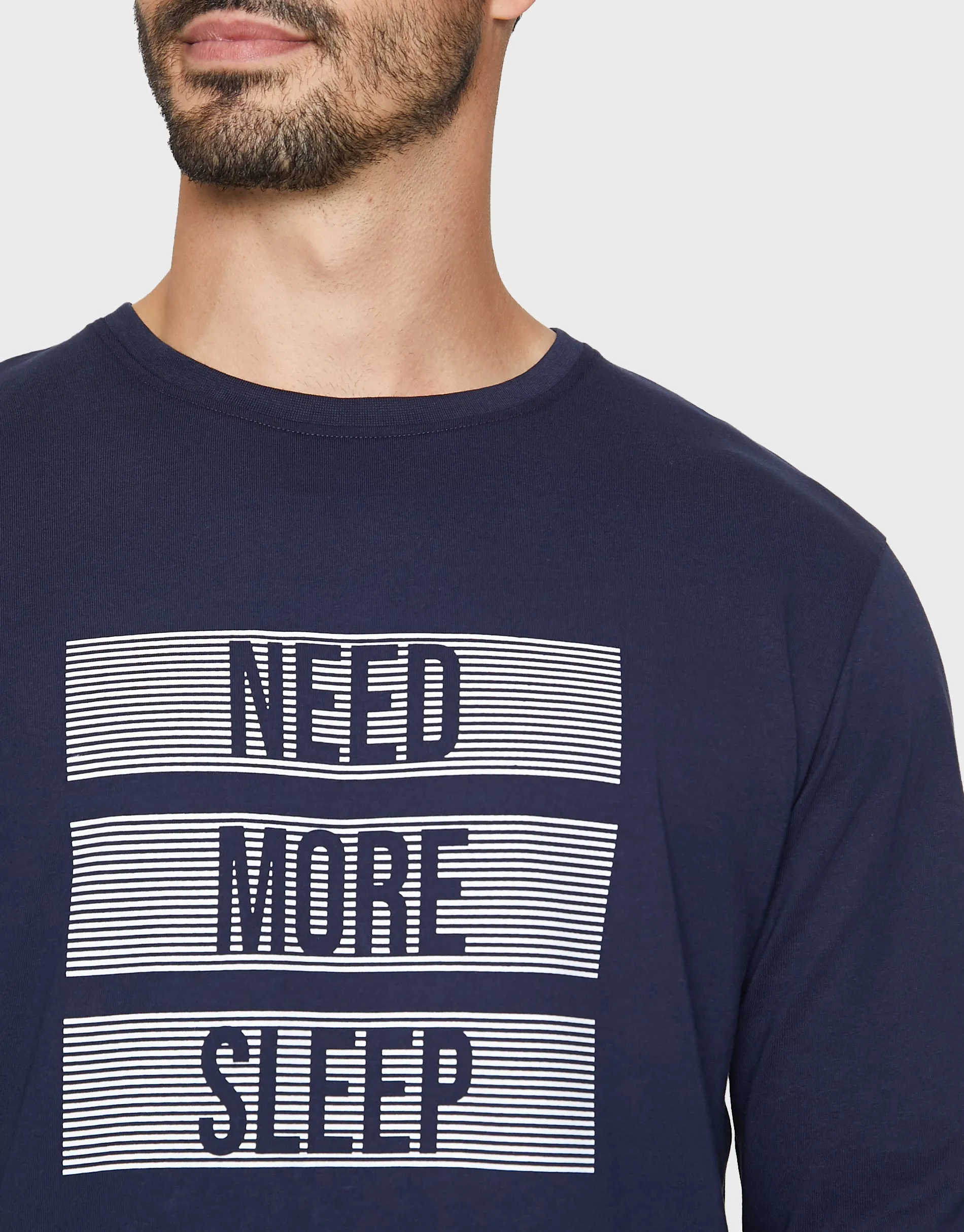 Men's Navy Pyjama Joggers & T-Shirt (2-Piece Set) sold by Threadbare product image thumbnail 4