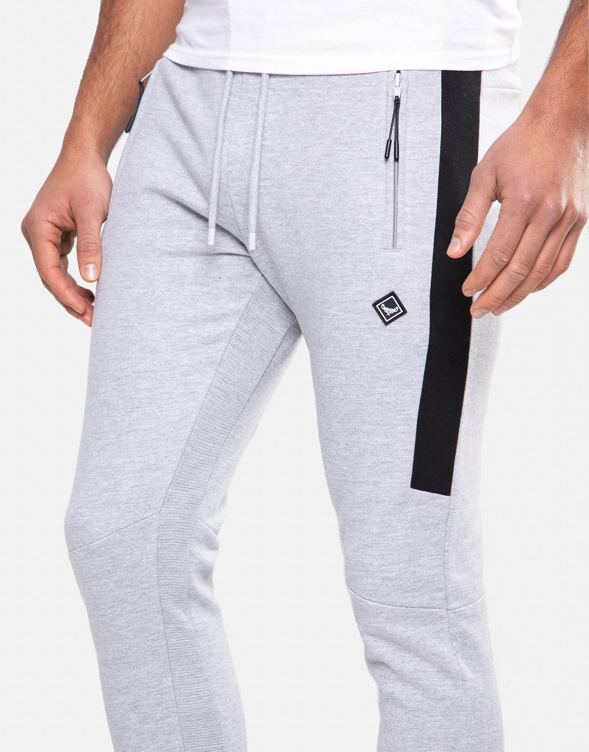 Men's Light Grey Slim Fit Joggers sold by Threadbare product image thumbnail 4