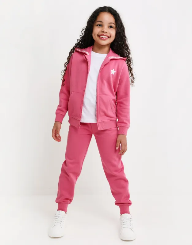 Girls' Pink Co-ord Hoodie & Joggers (2-Piece Set) sold by Threadbare