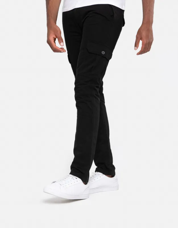 Men's Black Cargo Trousers sold by Threadbare