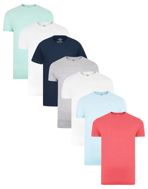 Men's Pastel Cotton Rich T-Shirts (7 Pack) sold by Threadbare