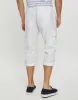Threadbare Men's White 3/4 Length Linen Blend Cargo Trousers sold by Threadbare