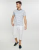 Threadbare Men's White 3/4 Length Linen Blend Cargo Trousers sold by Threadbare