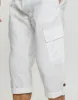 Threadbare Men's White 3/4 Length Linen Blend Cargo Trousers sold by Threadbare