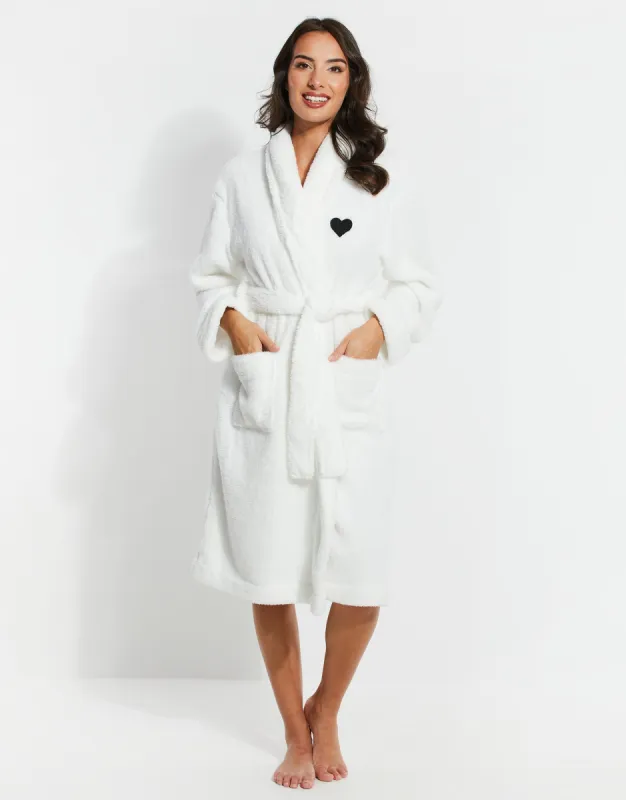 Women's White Dressing Gown sold by Threadbare