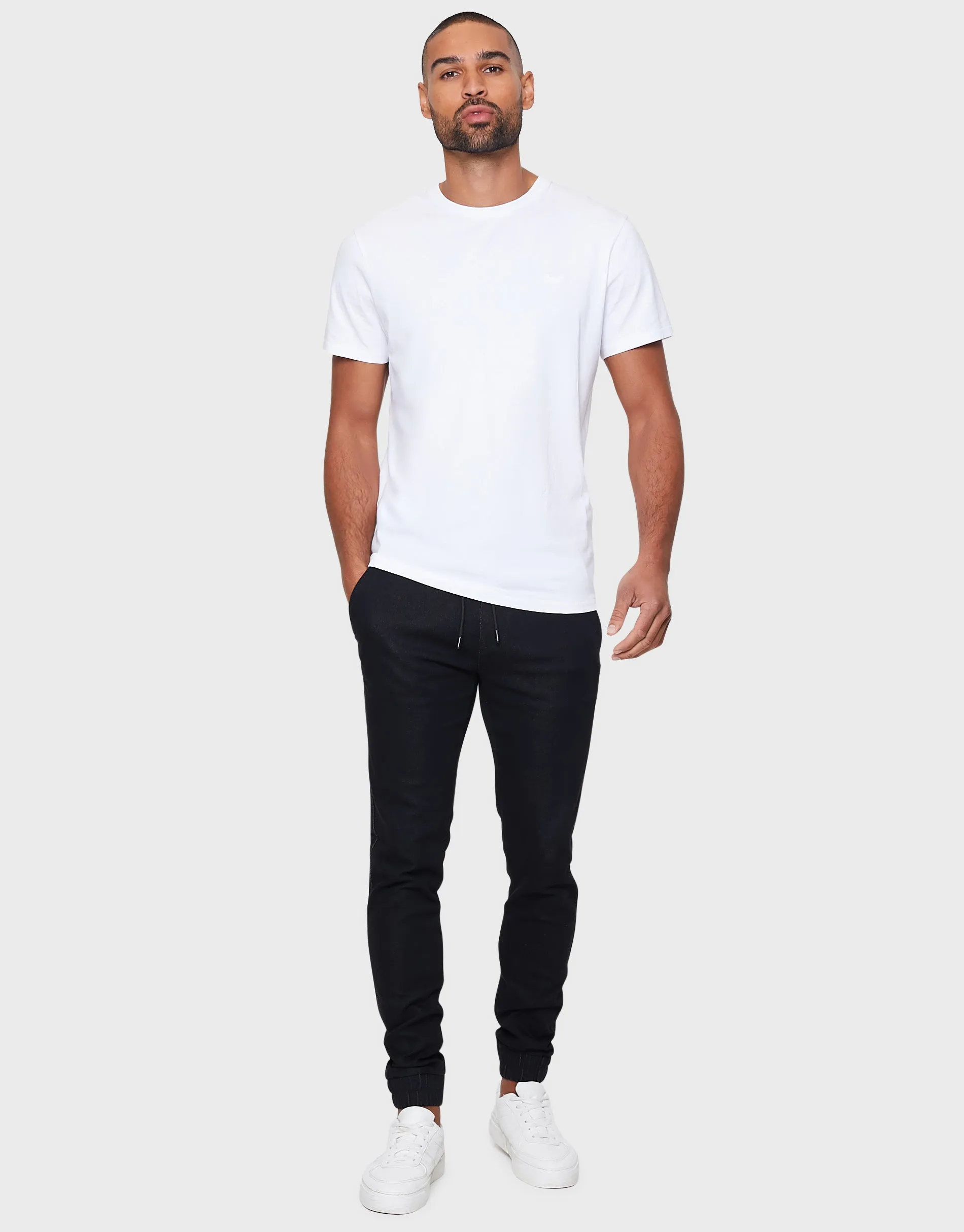 Men's Black Wash Jean Joggers sold by Threadbare product image thumbnail 3