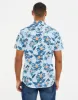 Threadbare Men's Mint Green Floral Print Short Sleeve Shirt sold by Threadbare