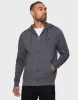 Men's Black Grindle Zip-Through Hoodie sold by Threadbare